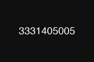 3331405005